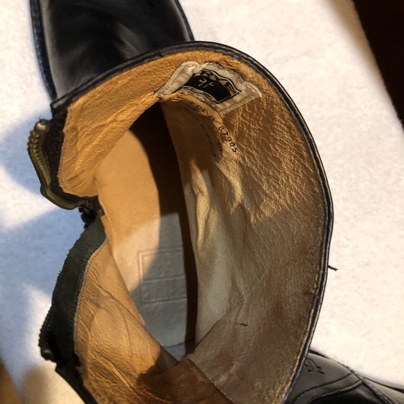 Frye Black Leather Men's Boots (Paul Inside-Zip) - Picture 3 of 12